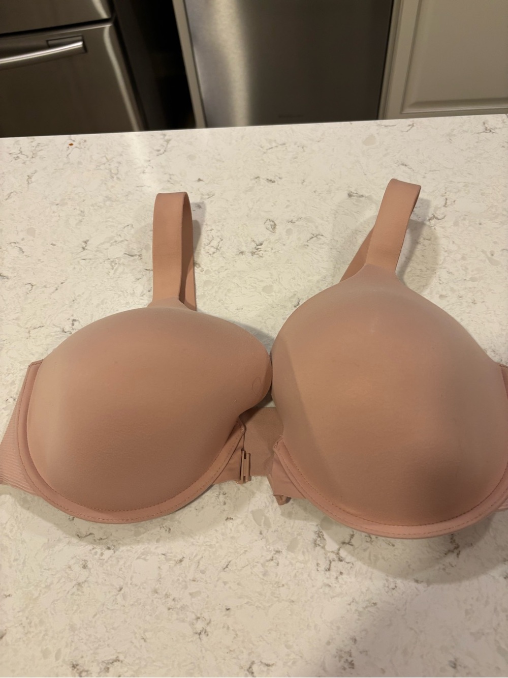 SPANX Smooth Nude T-Shirt Bra in Blush  Bra-llujah. Front closure